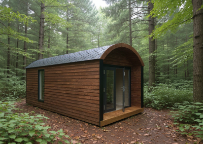 Chaigley Glamping Pod in the forest