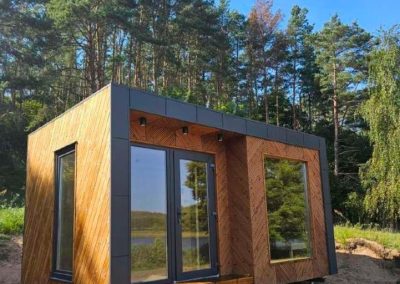 Garden office with Flat roof