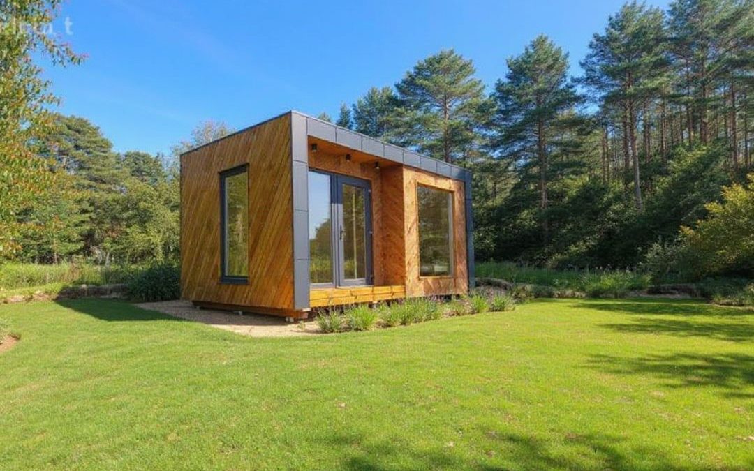 Chaigley Garden Office with flat roof