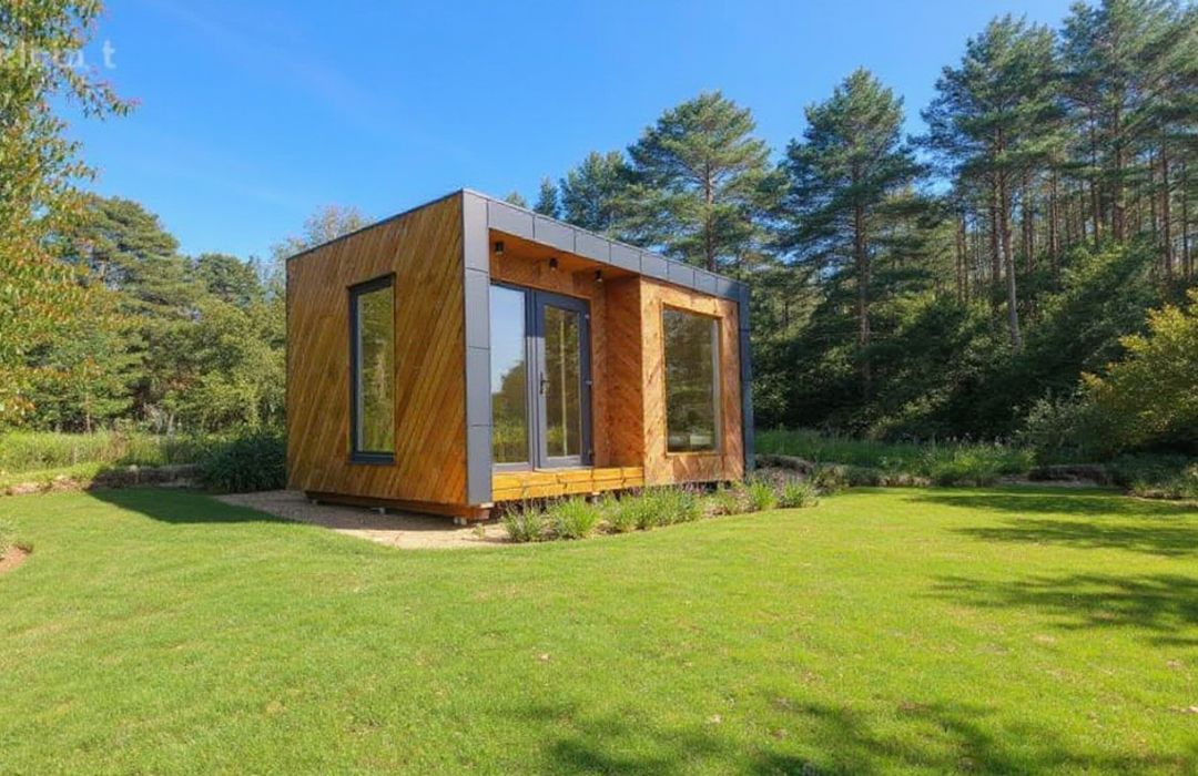 Chaigley Garden Office with flat roof