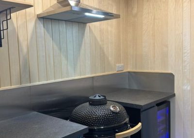 Chaigley Outdoor Kitchen Pod - internal view