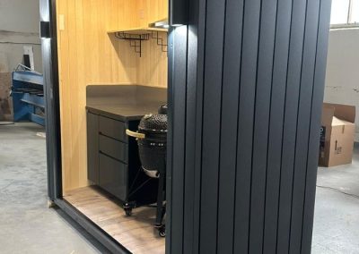 Chaigley Outdoor Kitchen Pod - side view