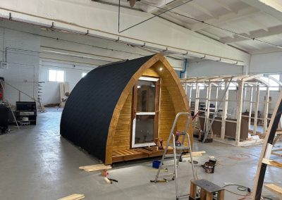 Garden offices in production